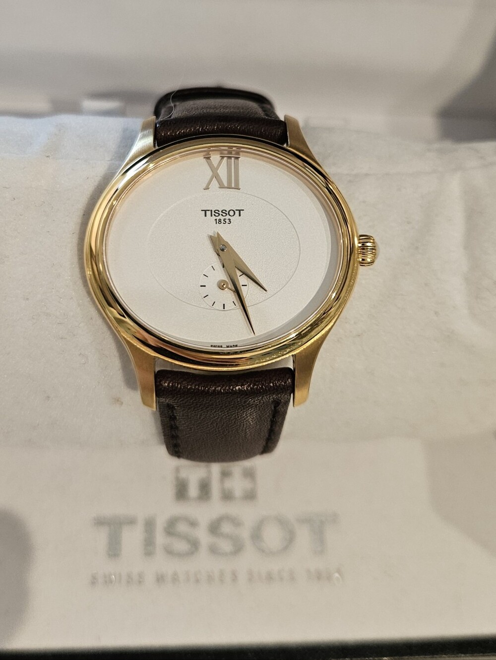 Tissot Bella Ora Ladies Brown Leather Watch